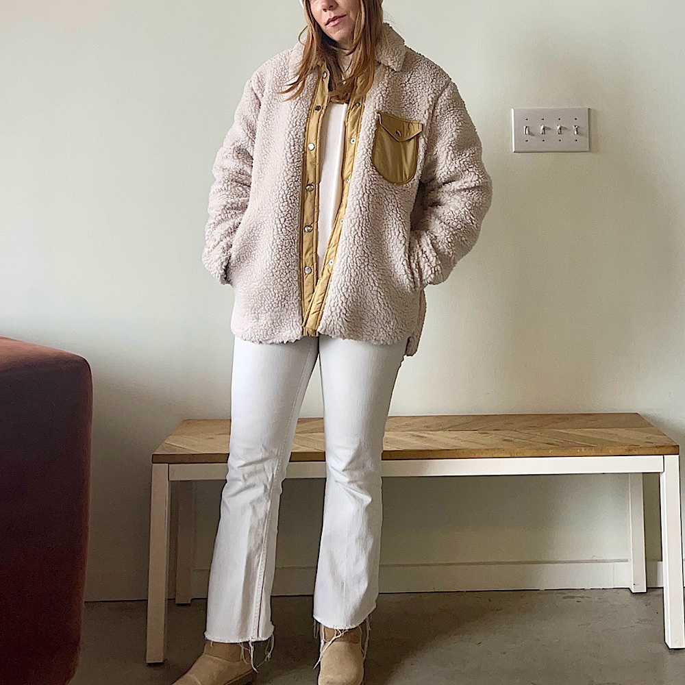 Rag & Bone medium Elliot Sherpa Shirt Jacket